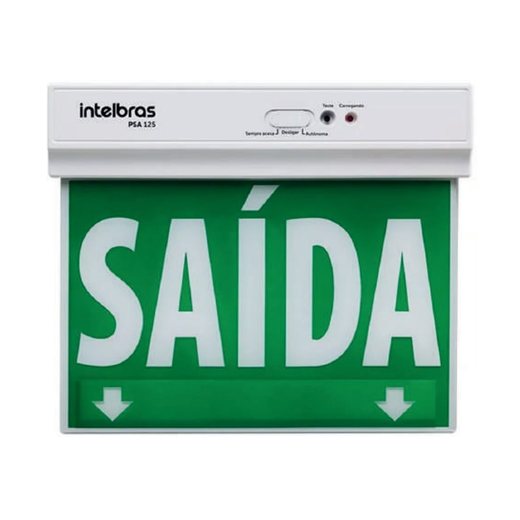 Placa de saída de emergência